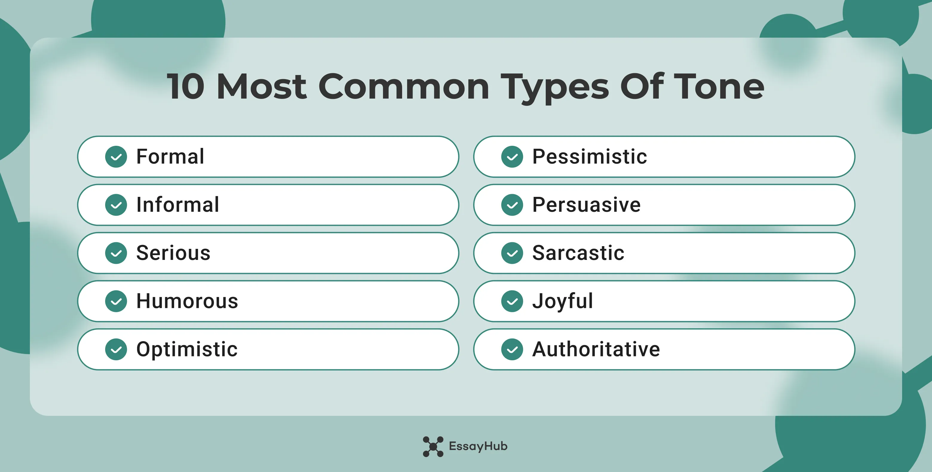 10 Most Common Types of Tone